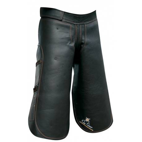 Tablier Con Cuero Cuir Gras