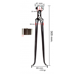 Pince à couper les clous aimantées avec 1 talon